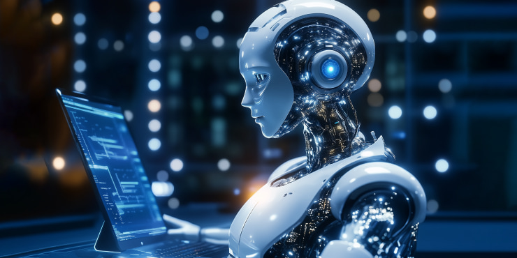AI Robot at work